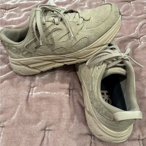HOKA Clifton Suede Shoes Size 8.5